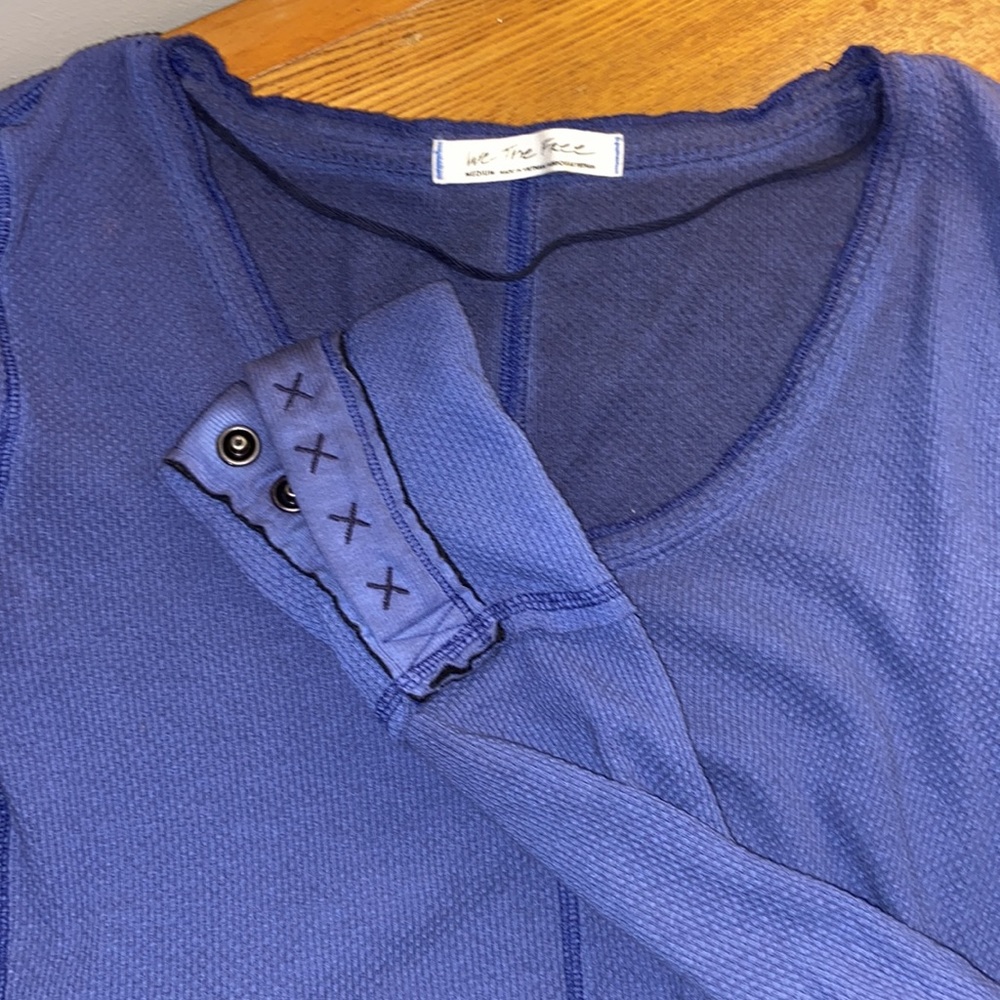 Free People Purple Alpine Cuff Long Sleeve